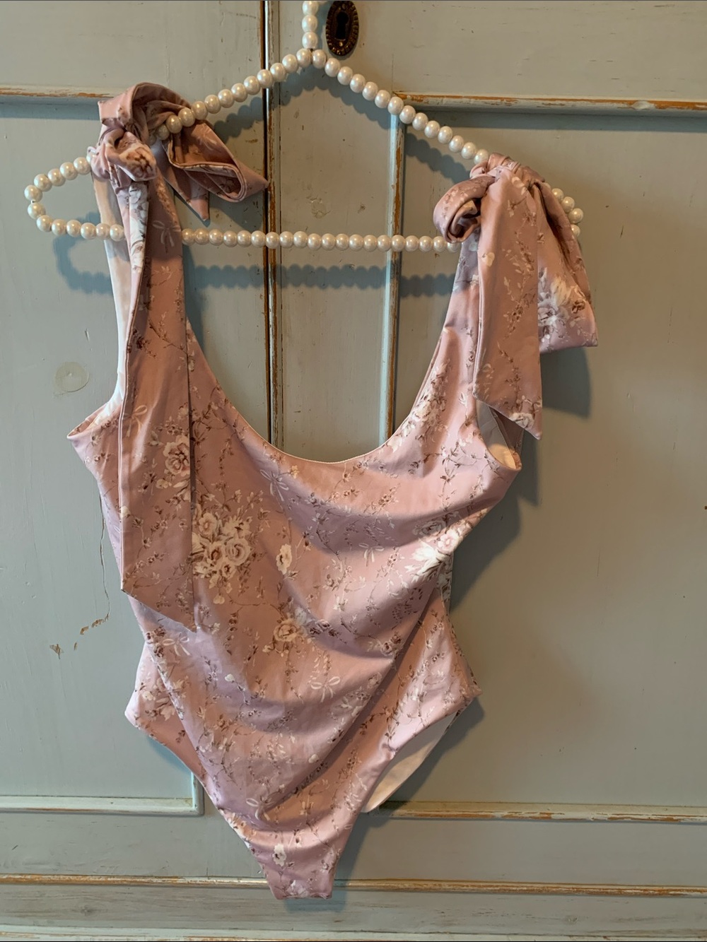 LoveShackFancy Elegant Floral 1 Piece Removable Shoulder Ties Size M